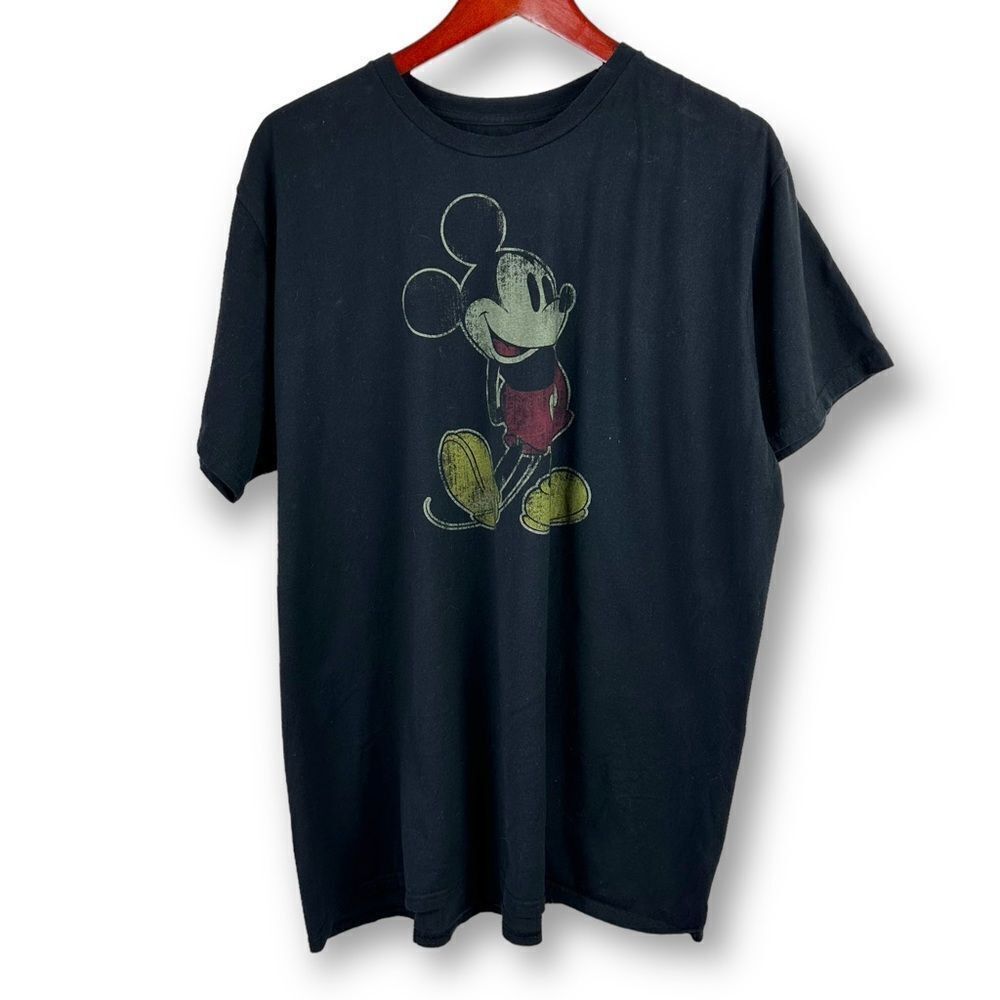 Disney mens black Mickey T-shirt size 2XL